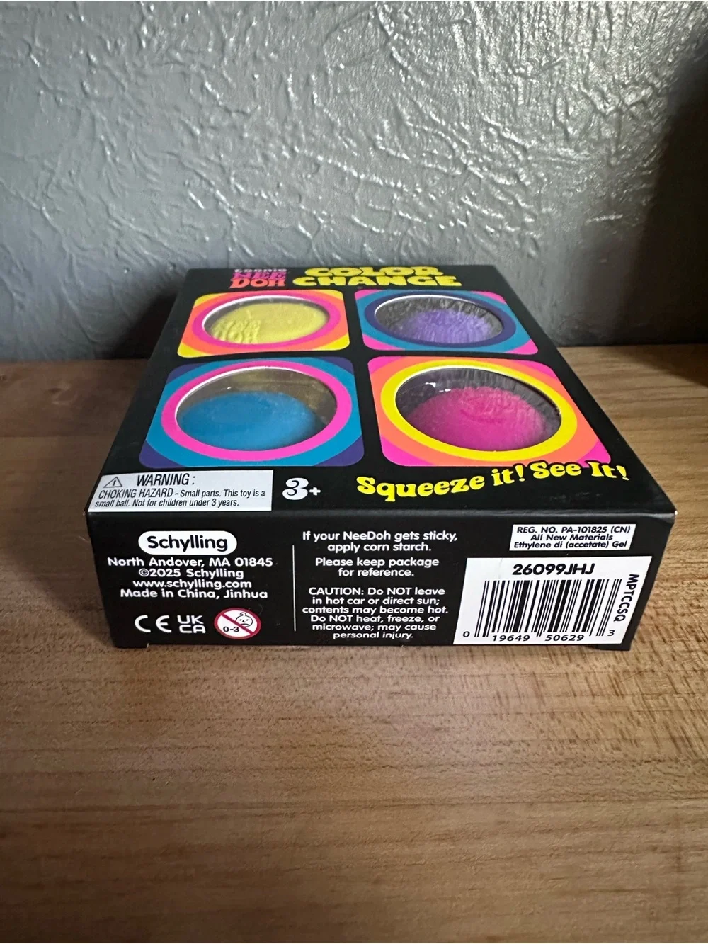 Color Changing Teenie NeeDoh Set — Yellow, Purple, Blue, Pink